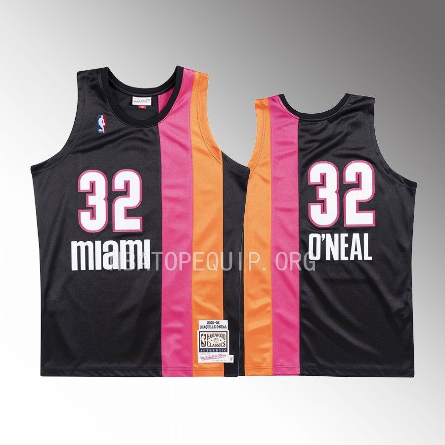 Miami Heat Shaquille O'Neal Alternate 2005-06 #32 Black Jersey