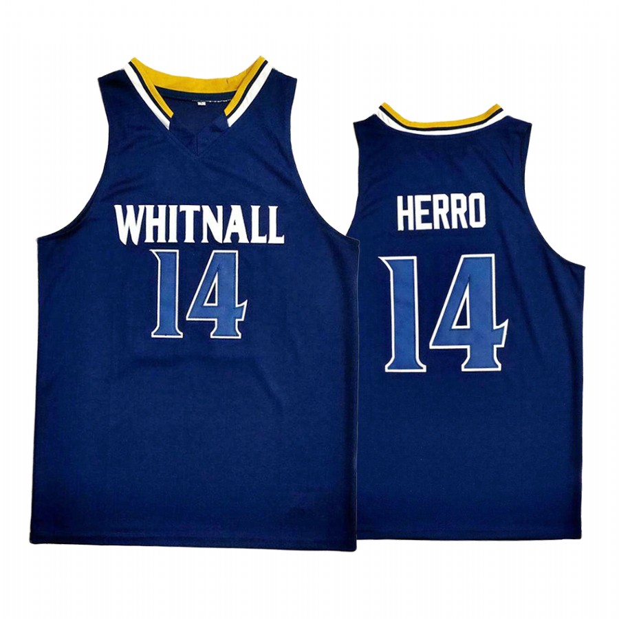 Miami Heat Tyler Herro #14 Navy Whitnall Jersey