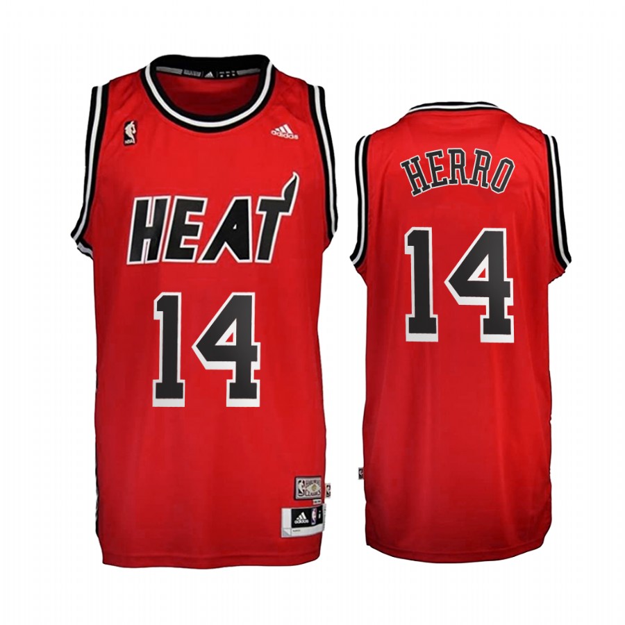 Miami Heat Tyler Herro #14 Red Hardwood Classics Jersey