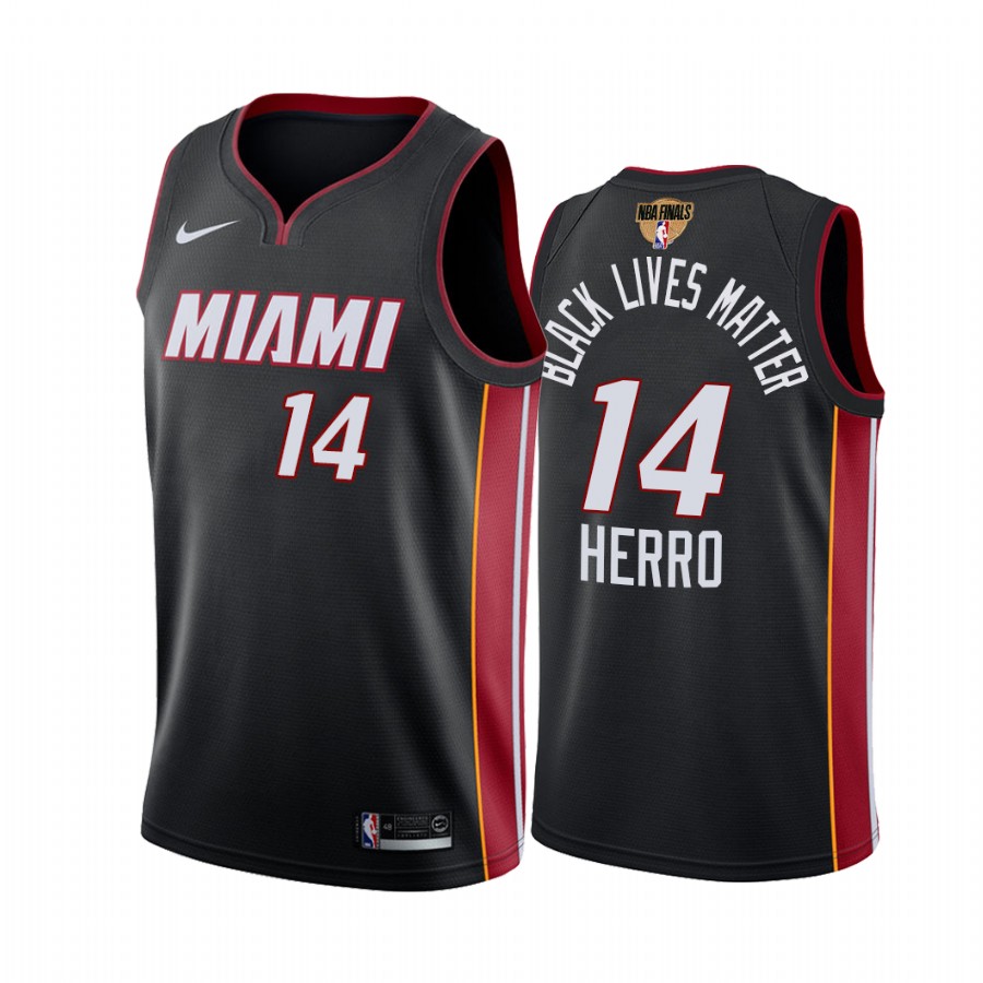 Miami Heat Tyler Herro Eastern Conference Champs Black Jersey Social Justice BLM