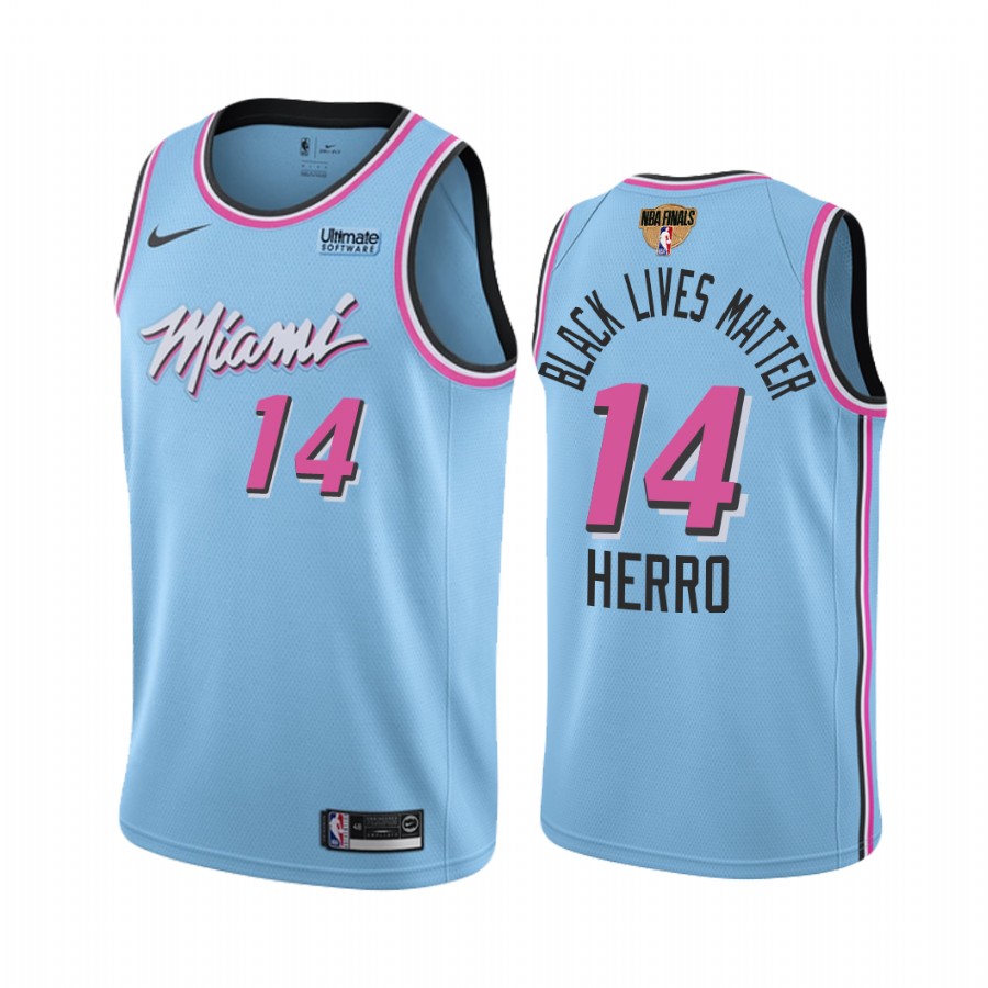 Miami Heat Tyler Herro Eastern Conference Champs Blue Jersey Black Lives Matter