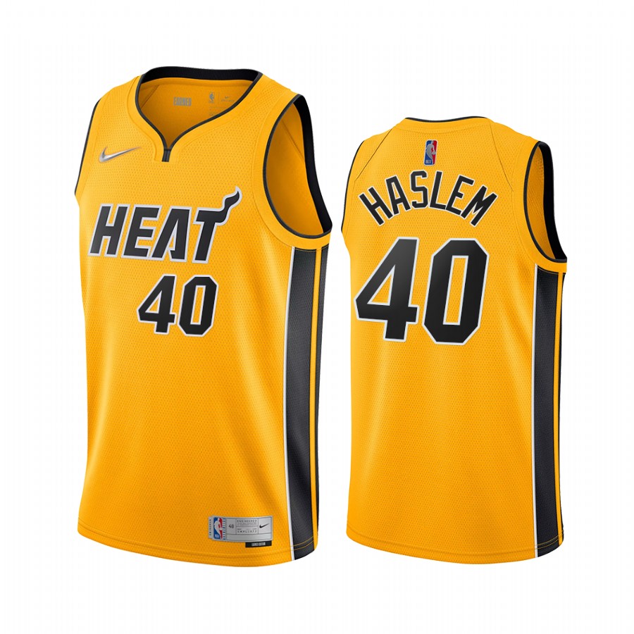 Miami Heat Udonis Haslem Gold Earned Edition Jersey