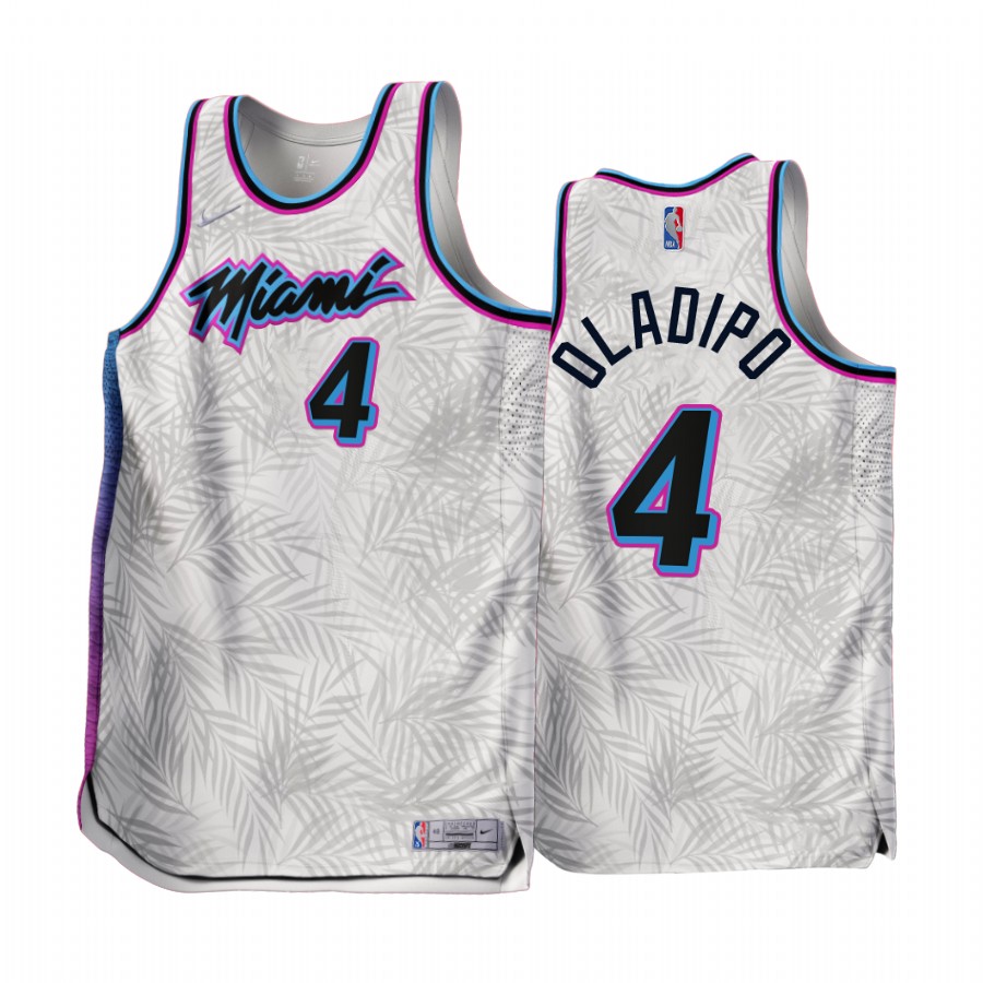 Miami Heat Victor Oladipo Earned Edition White #4 Jersey