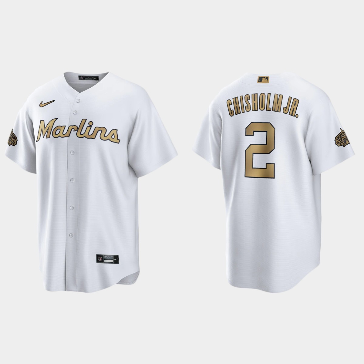 Miami Marlins Jazz Chisholm Jr. All-Star Game Jersey - White
