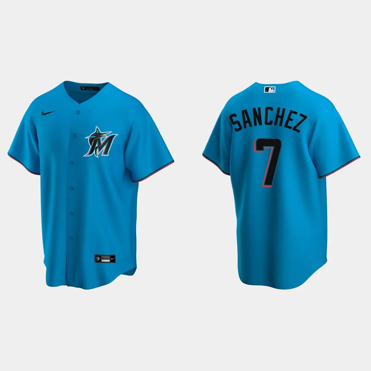 Miami Marlins Jesus Sanchez Alternate Jersey - Blue