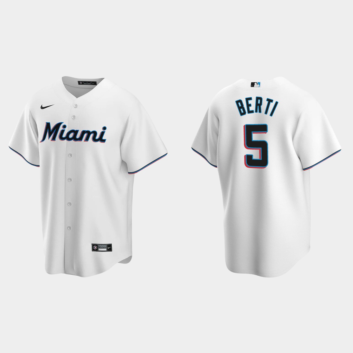 Miami Marlins Jon Berti Home Jersey - White