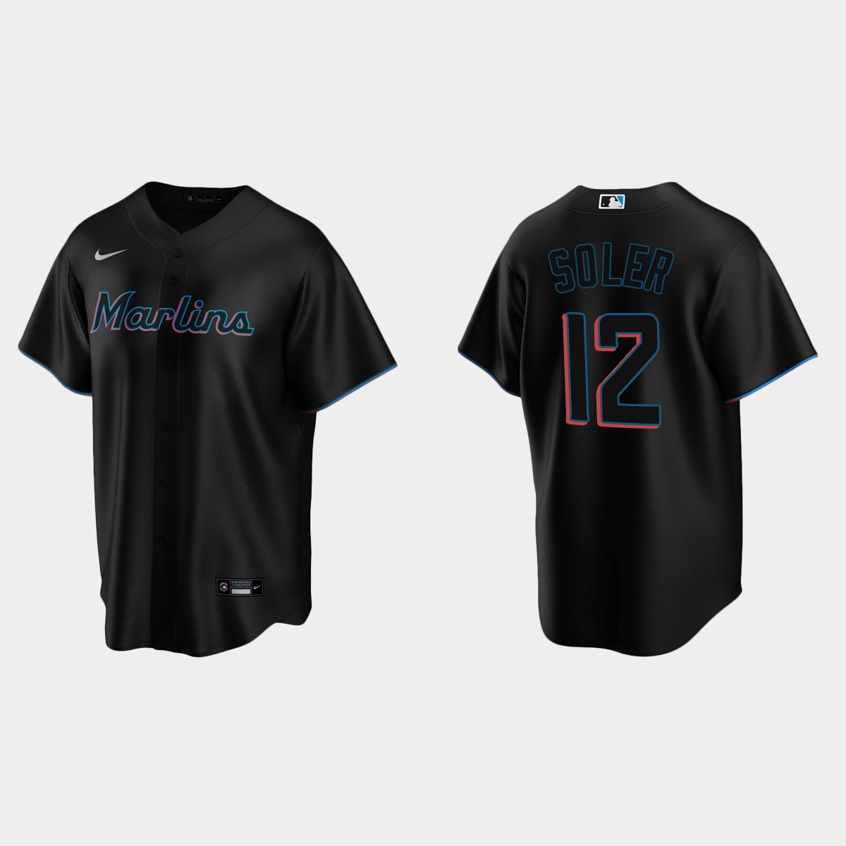 Miami Marlins Jorge Soler Alternate Jersey - Black
