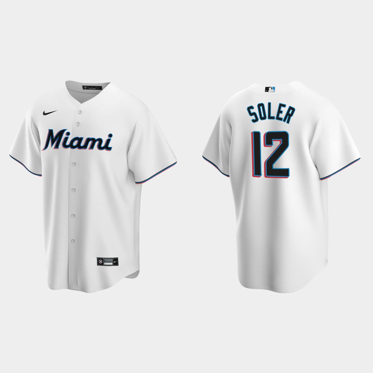 Miami Marlins Jorge Soler Home Jersey - White