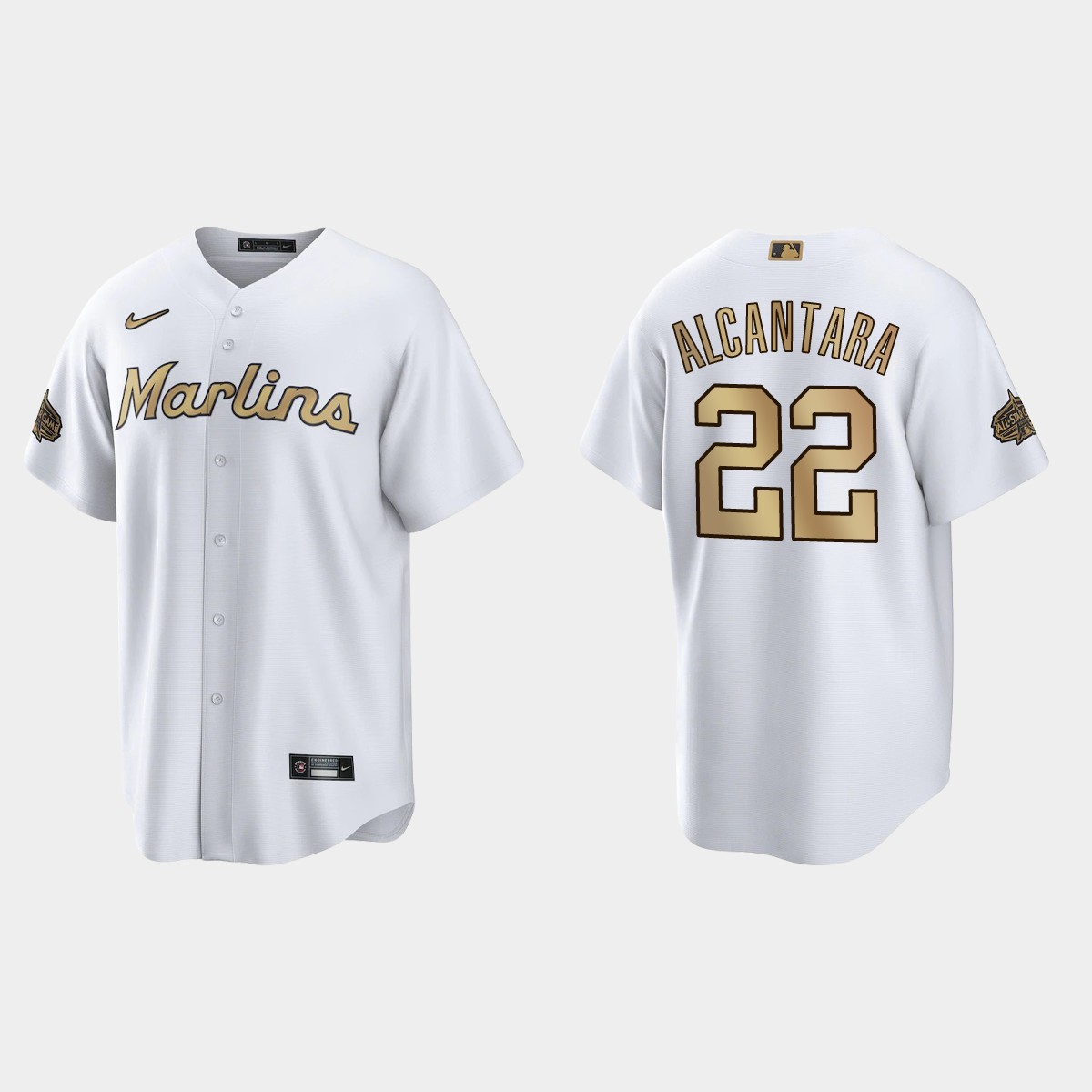 Miami Marlins Sandy Alcantara All-Star Game Jersey - White