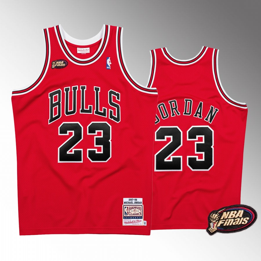 Michael Jordan #23 The Last Dance Chicago Bulls Red 1997-98 HWC Jersey