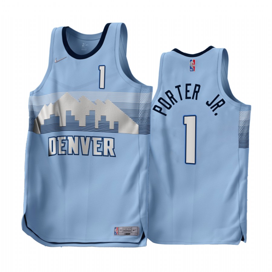Michael Porter Jr. Denver Nuggets Blue #1 Earned Edition Jersey