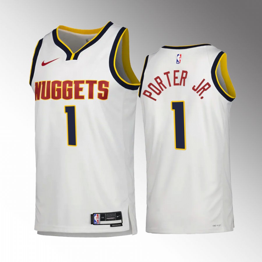 Michael Porter Jr. Denver Nuggets White #1 Association Edition Jersey Swingman