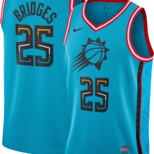 Mikal Bridges Phoenix Suns City Edition Jersey - All Stitched