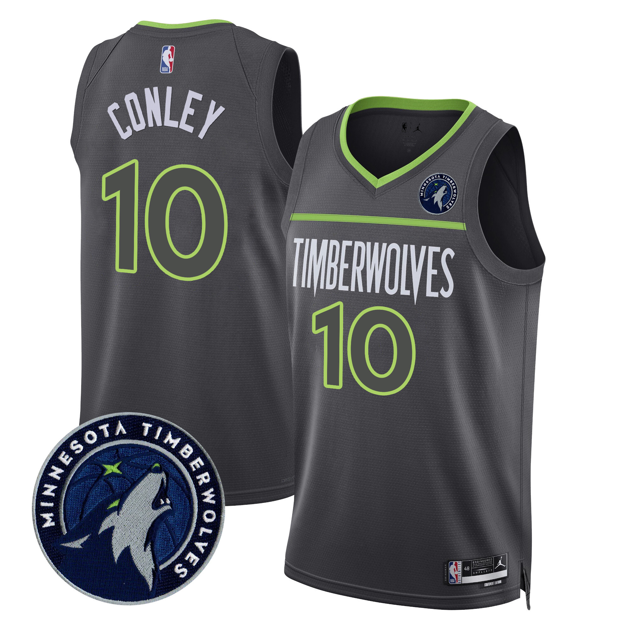 Mike Conley Men's Minnesota Timberwolves Swingman V2 Statement Jersey - All Stitched