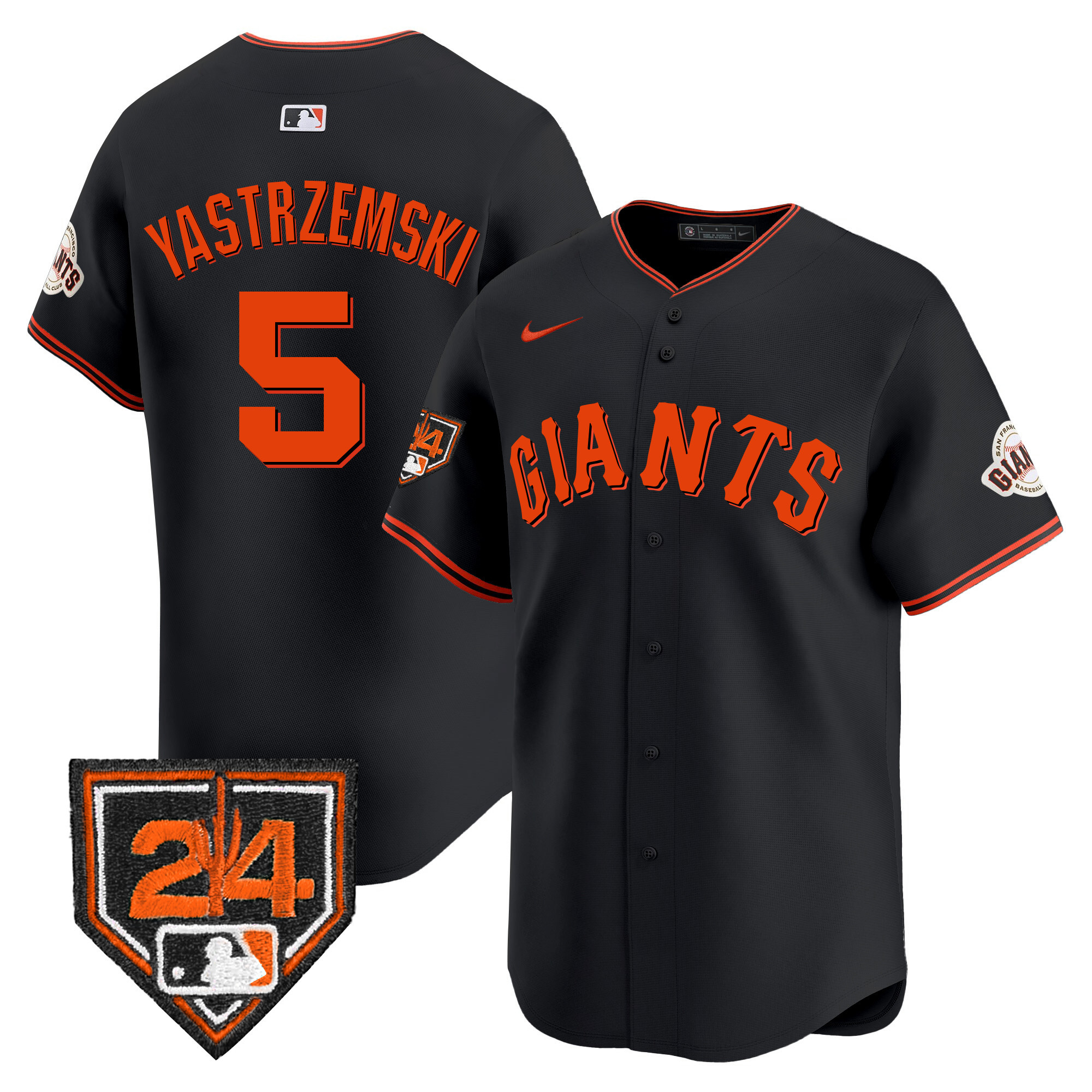 Mike Yastrzemski Men's San Francisco Giants Spring Training Vapor Premier Limited Black Jersey