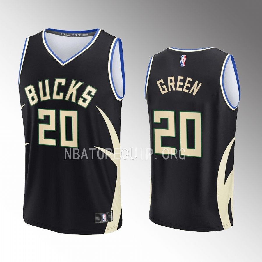 Milwaukee Bucks #20 A.C. Green Statement Edition Jersey Fast Break Black