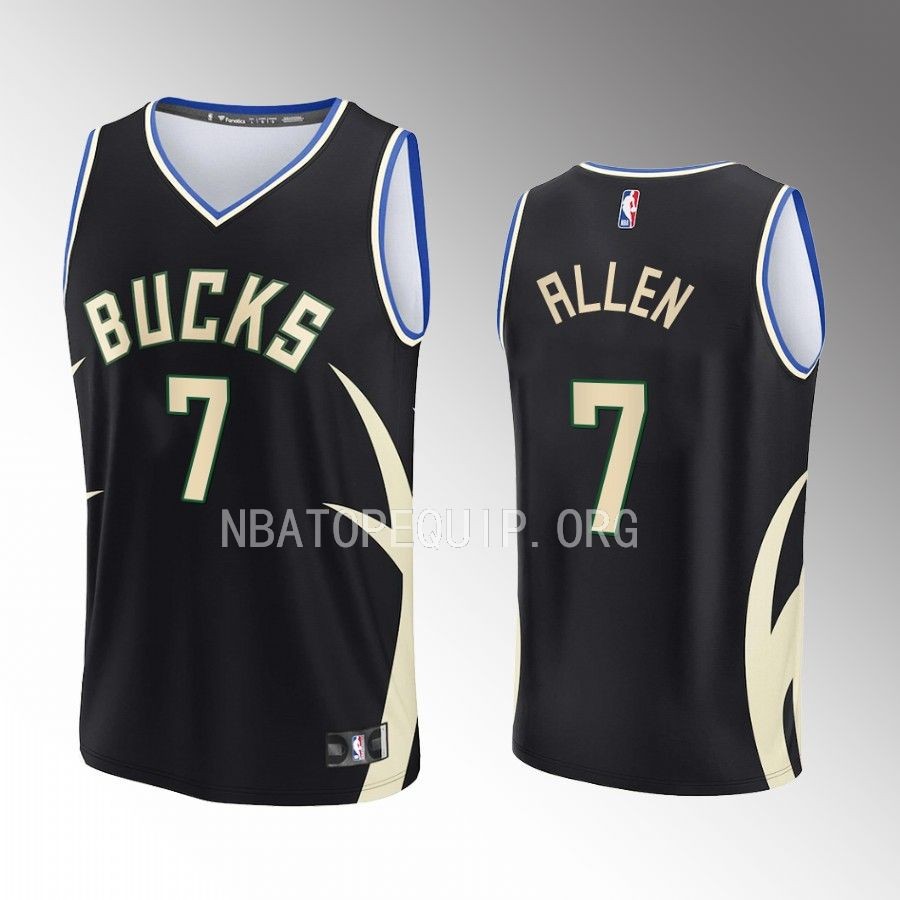 Milwaukee Bucks #7 Joe Ingles Statement Edition Jersey Fast Break Black