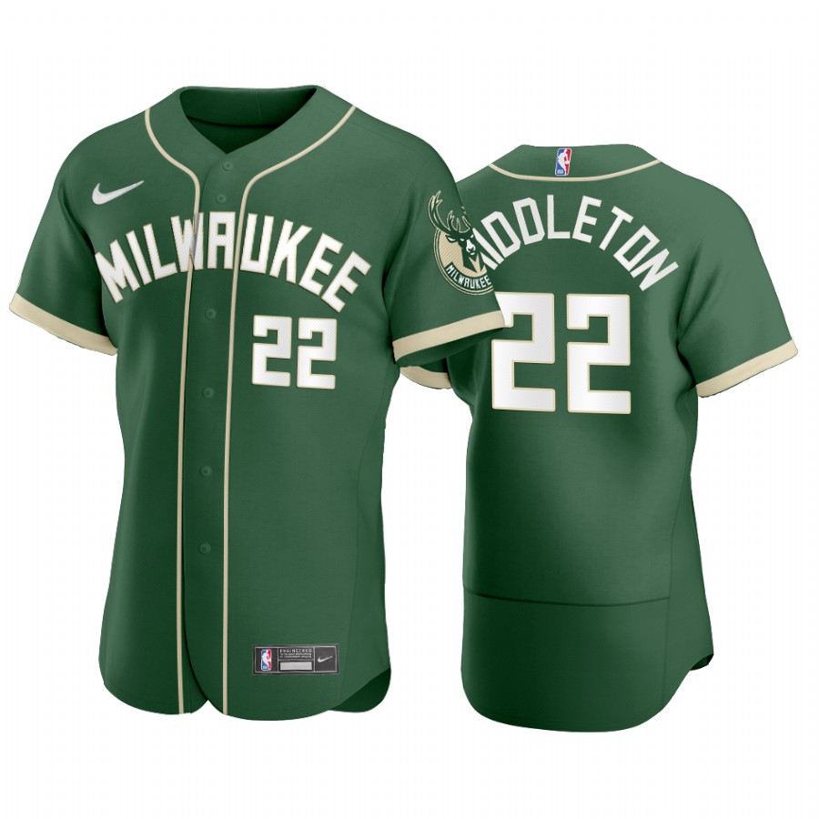 Milwaukee Bucks Khris Middleton X Crossover Edition Baseball Jersey Shirts
