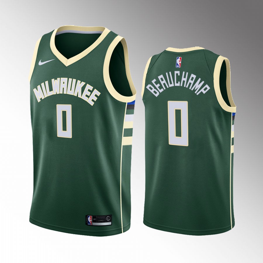 Milwaukee Bucks MarJon Beauchamp Draft #0 Green Jersey Icon Edition