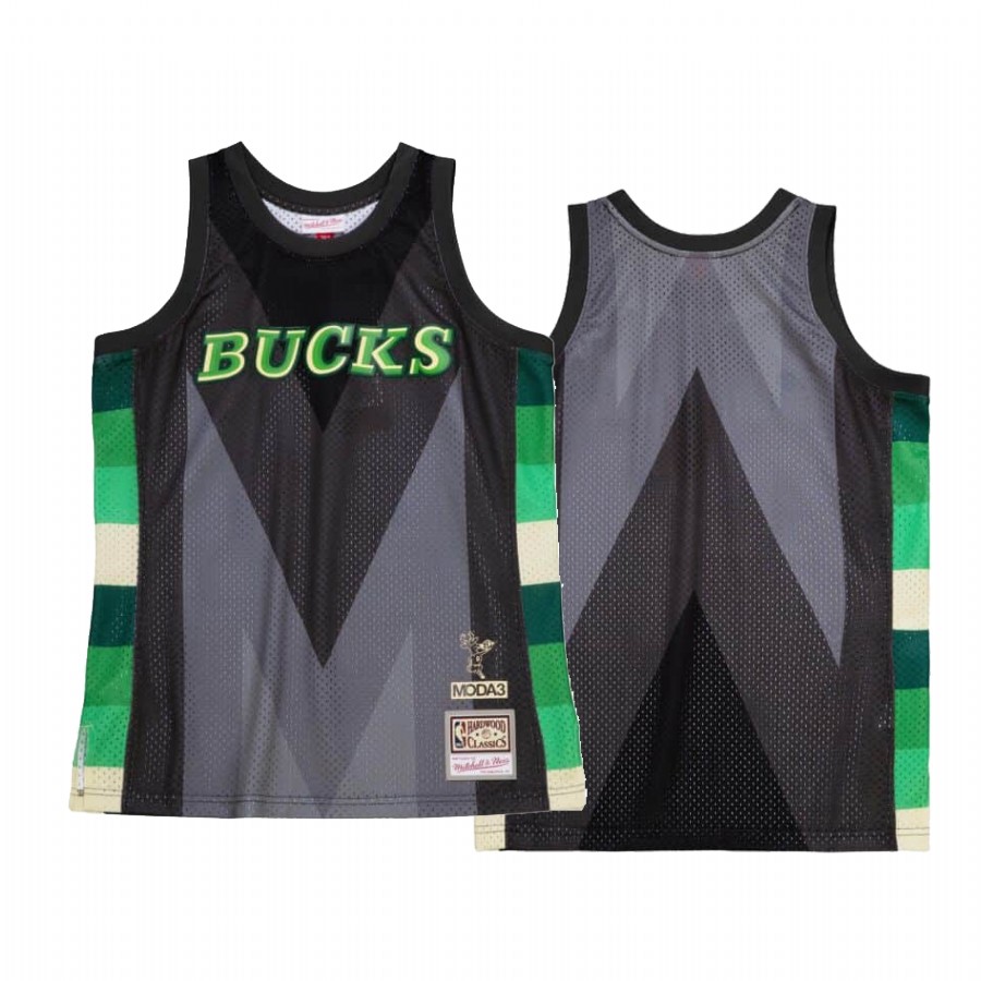 Milwaukee Bucks My Town Moda 3 Jersey Hardwood Classics