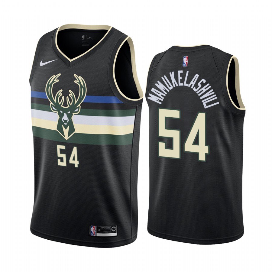 Milwaukee Bucks Sandro Mamukelashvili Draft #54 Statement Edition Jersey Black