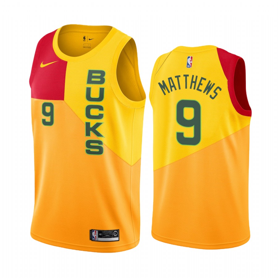 Milwaukee Bucks Wesley Matthews #9 City Men's Jersey