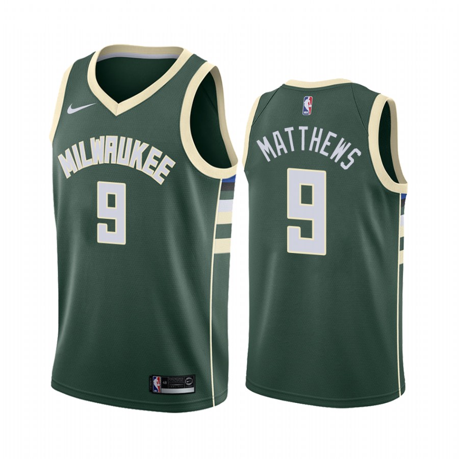 Milwaukee Bucks Wesley Matthews #9 Icon Men's Jersey