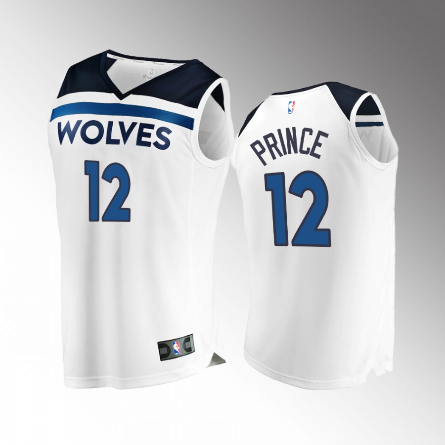Minnesota Timberwolves #12 Taurean Prince Association Jersey White