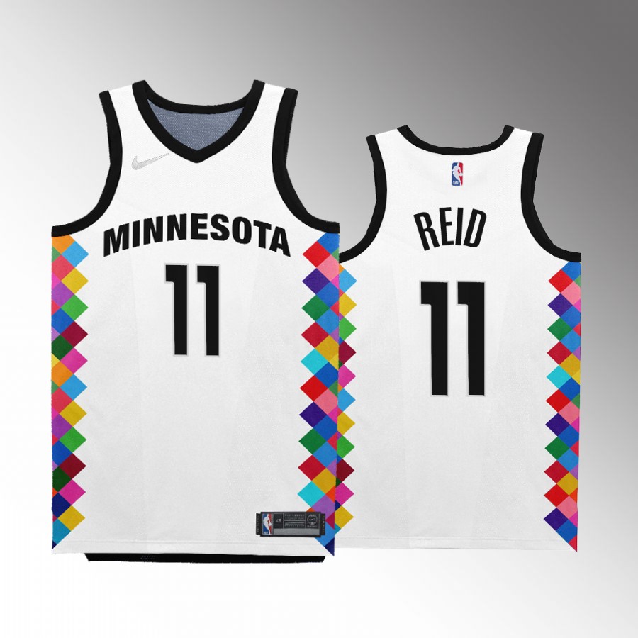Minnesota Timberwolves Naz Reid City Edition White #11 Jersey Bob Dylan