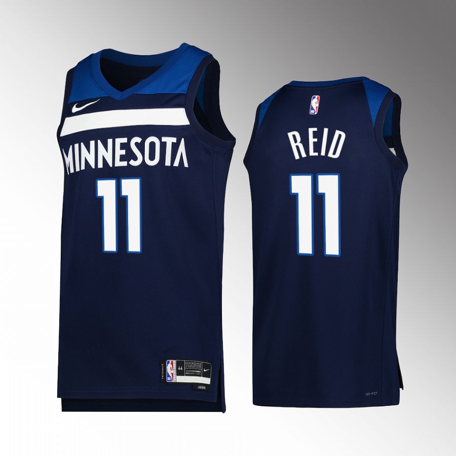 Minnesota Timberwolves Naz Reid Icon Edition Navy #11 Jersey Swingman