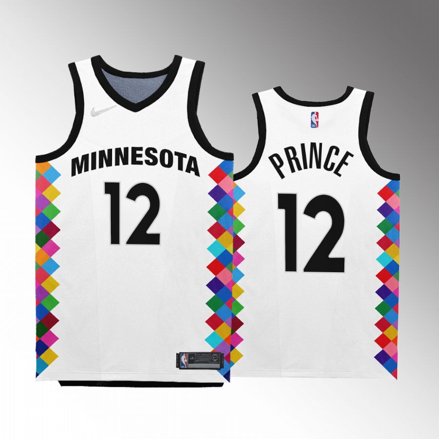 Minnesota Timberwolves Taurean Prince City Edition White #12 Jersey Bob Dylan