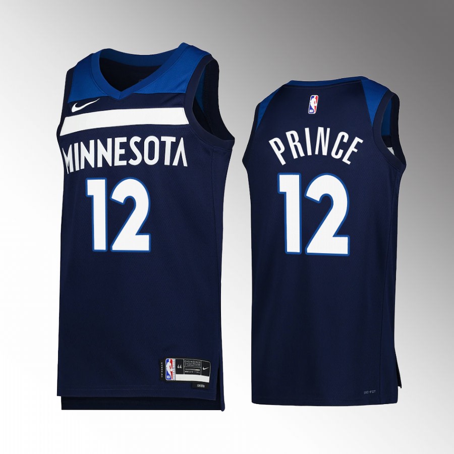 Minnesota Timberwolves Taurean Prince Icon Edition Navy #12 Jersey Swingman