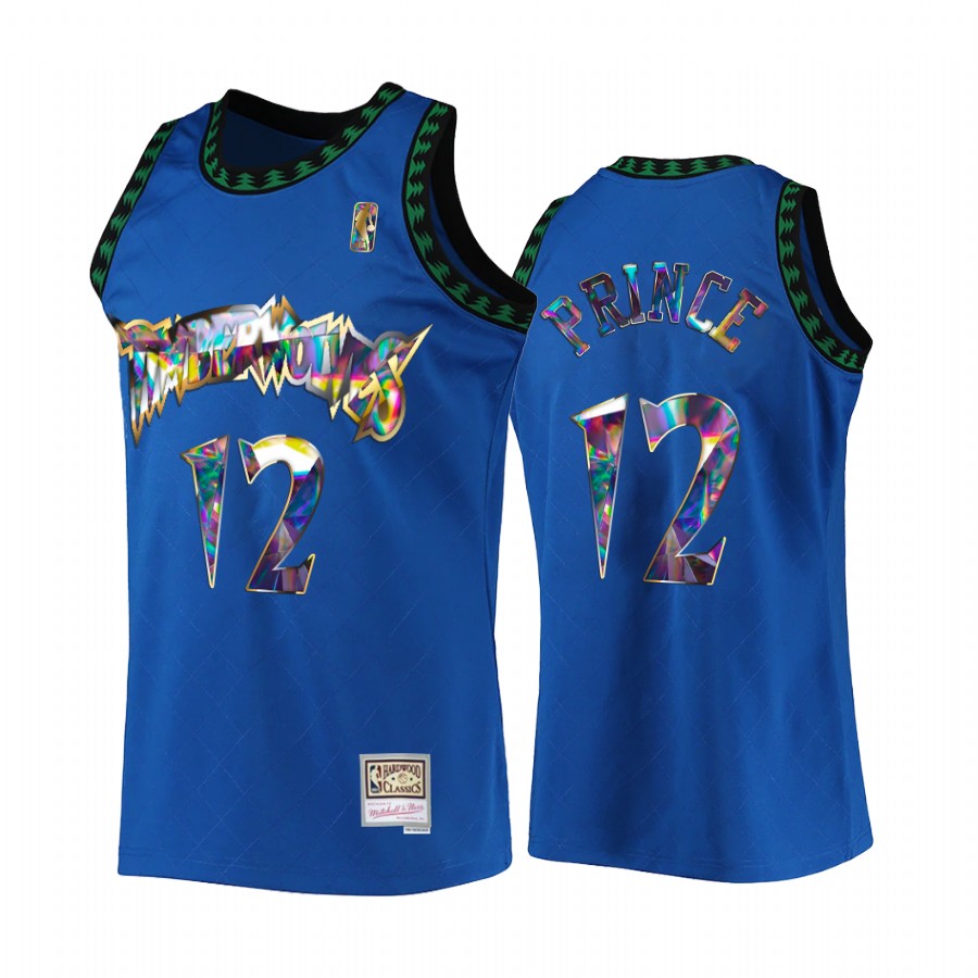 Minnesota Timberwolves Taurean Prince 75th Anniversary Diamond #12 Blue Classic Jersey