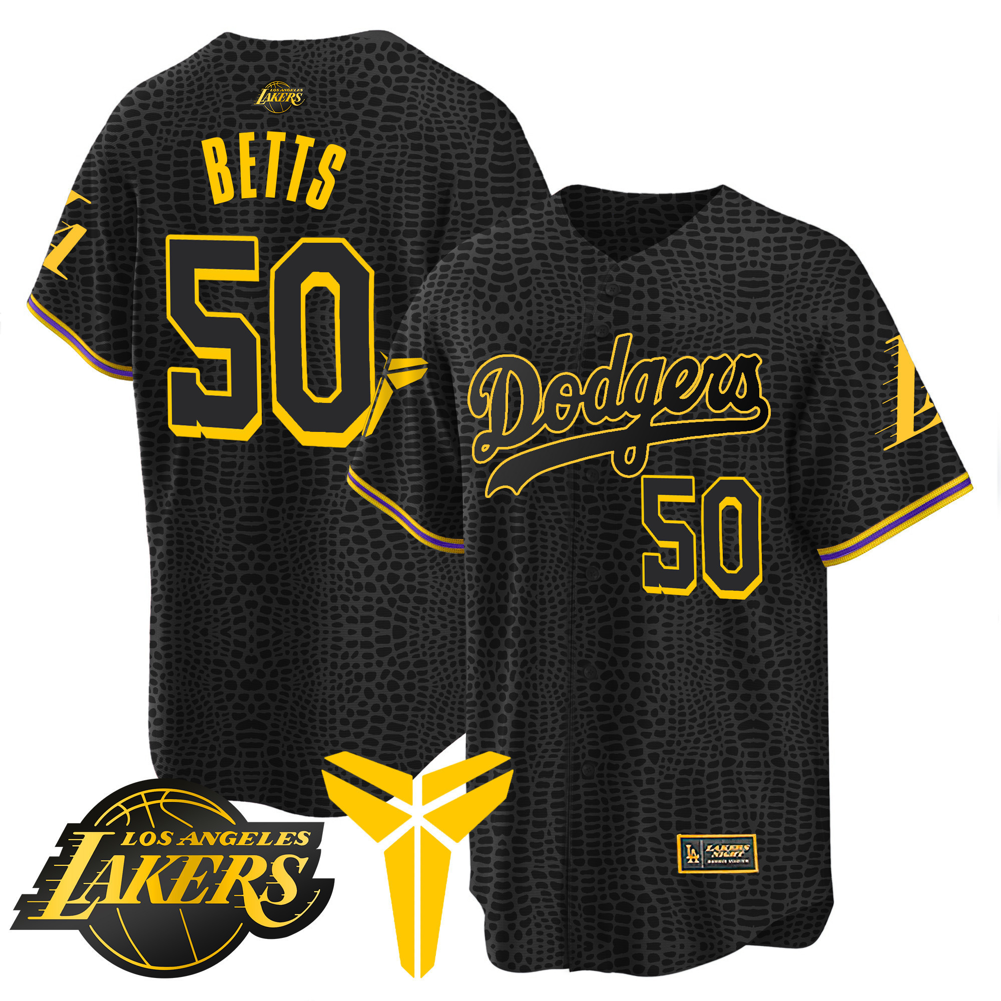 Mookie Betts Men's Los Angeles Dodgers Cool Base Mamba V2 Jersey