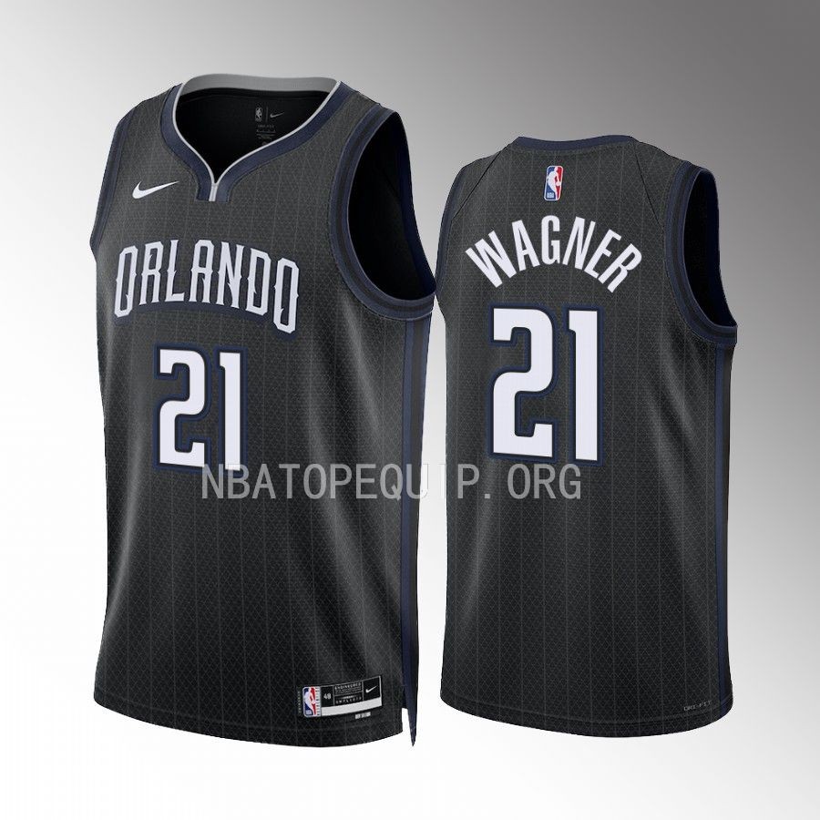 Moritz Wagner Orlando Magic Black #21 City Edition Jersey Swingman