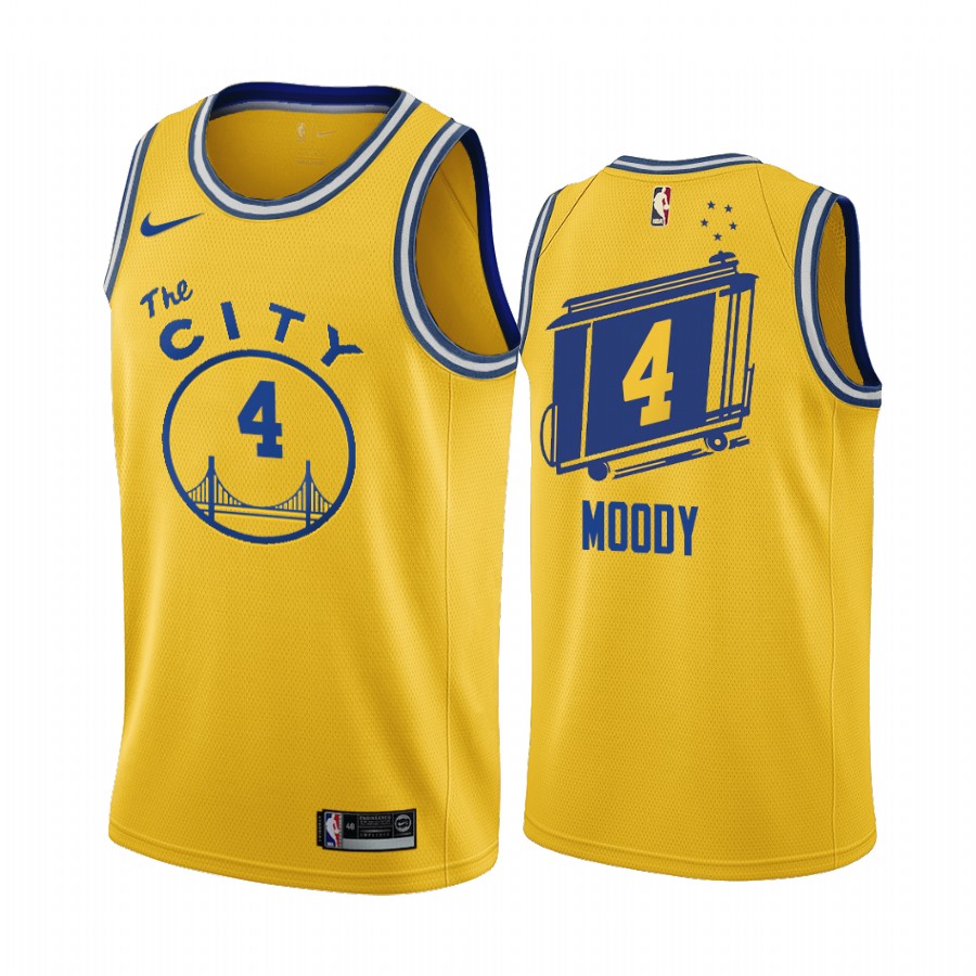 Moses Moody Draft Golden State Warriors Classic Edition Jersey Gold