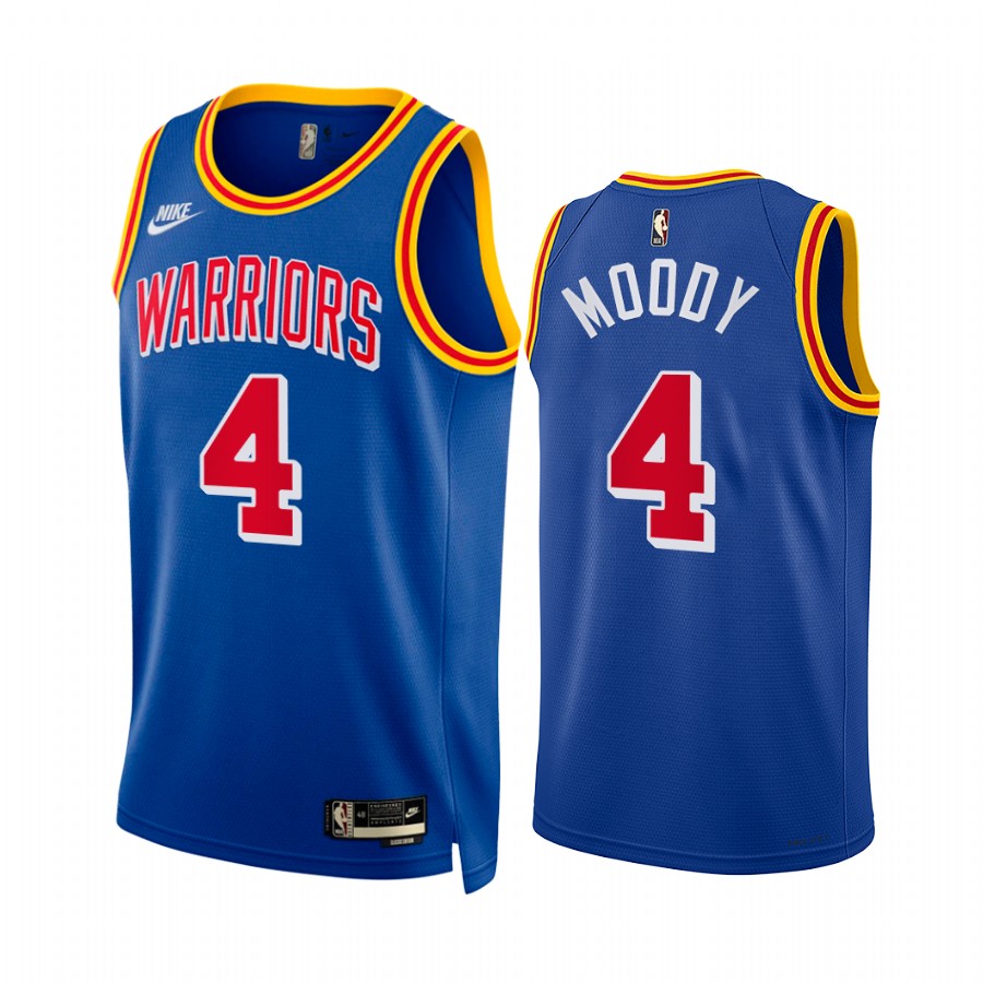 Moses Moody Golden State Warriors  Classic Edition Royal #4 Jersey Year Zero