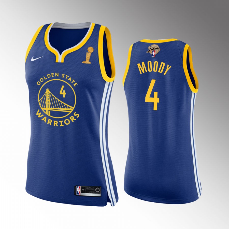 Moses Moody Golden State Warriors Royal Finals Champions Women Jersey Icon