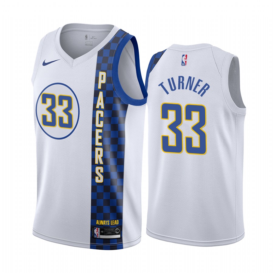 Myles Turner Indiana Pacers  City White Jersey