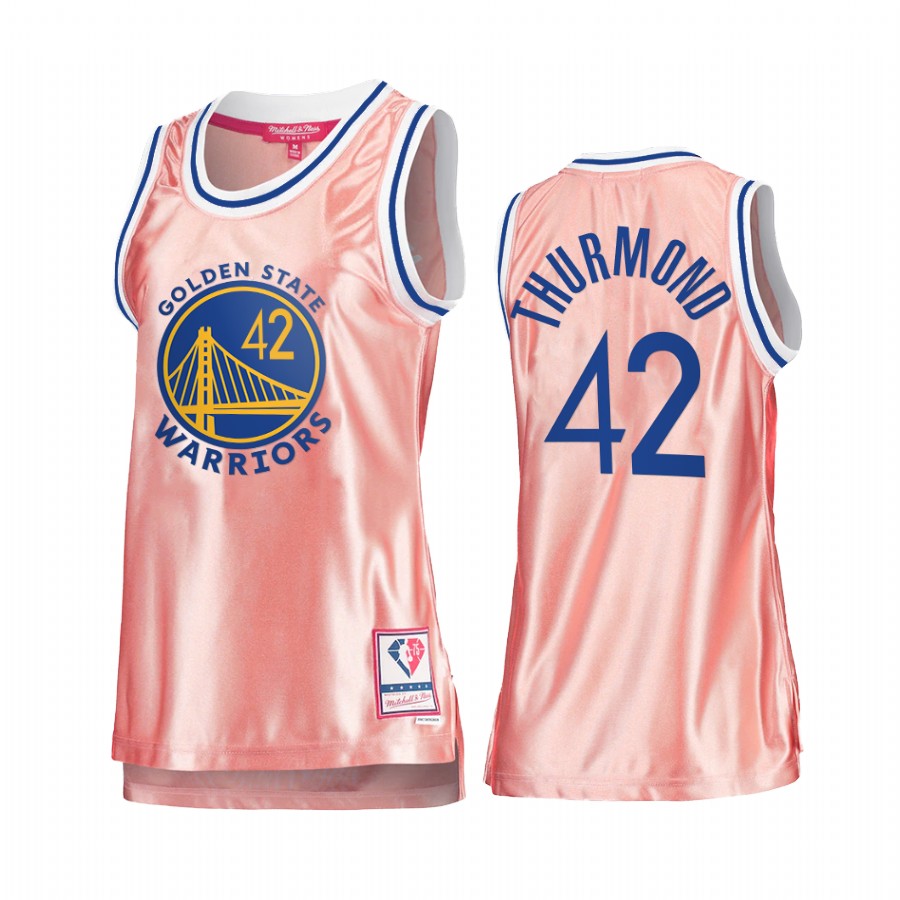 Nathaniel Thurmond Golden State Warriors Rose Gold Jersey #42 Pink 75th Anniversary Women's Tank