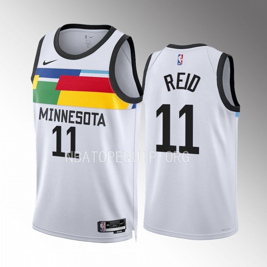 Naz Reid Minnesota Timberwolves City Edition White #11 Jersey Swingman