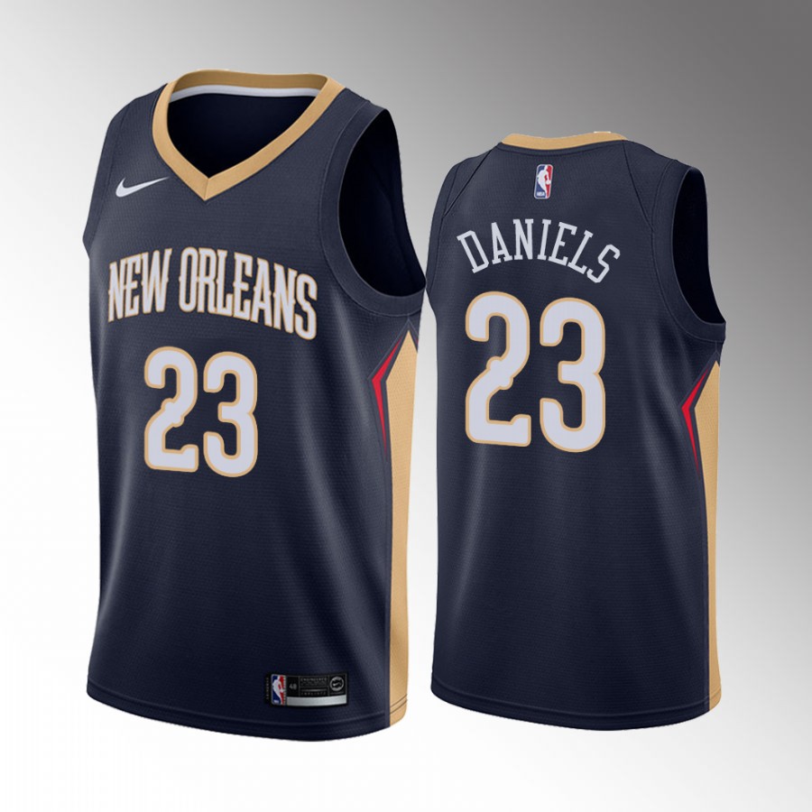 New Orleans Pelicans Dyson Daniels Draft G-League Navy #3 Jersey Icon Edition