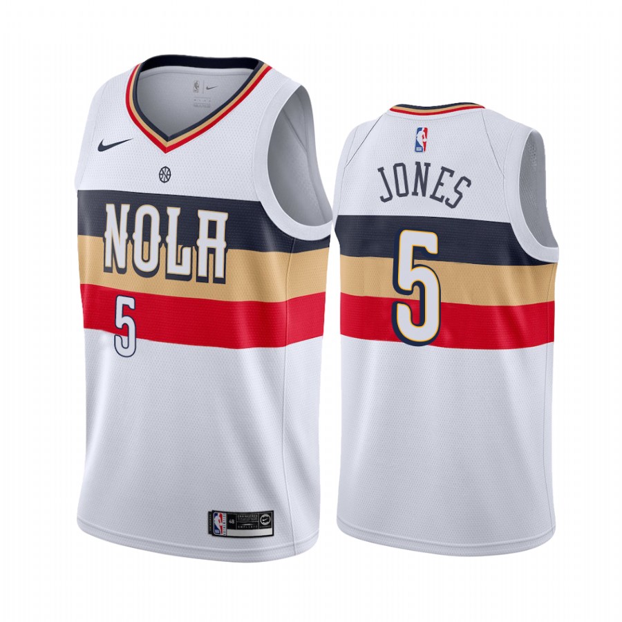 New Orleans Pelicans Herbert Jones Draft #5 Earned Edition Jersey White