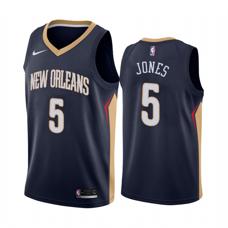 New Orleans Pelicans Herbert Jones Draft #5 Icon Edition Jersey Navy
