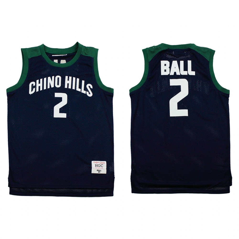 New Orleans Pelicans Lonzo Ball Black Chino Hills High School Jersey