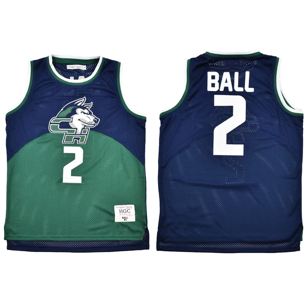 New Orleans Pelicans Lonzo Ball Navy Alternate High School Jersey