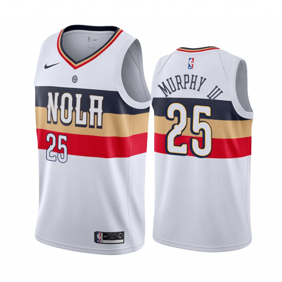 New Orleans Pelicans Trey Murphy III Draft #25 Earned Edition Jersey White