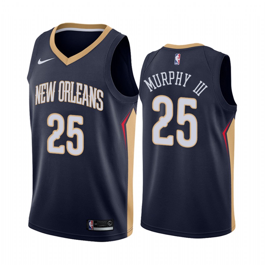 New Orleans Pelicans Trey Murphy III Draft #25 Icon Edition Jersey Navy