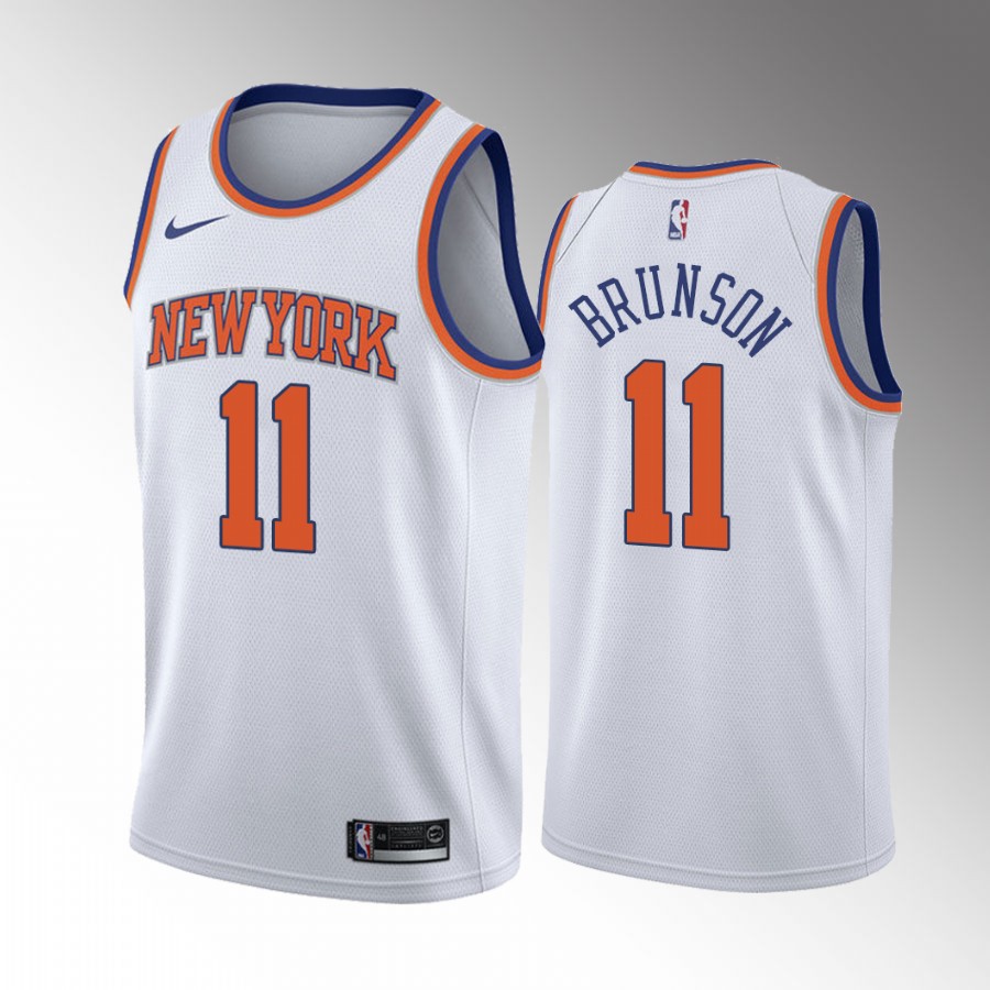 New York Knicks Jalen Brunson #11 Association Edition White Jersey