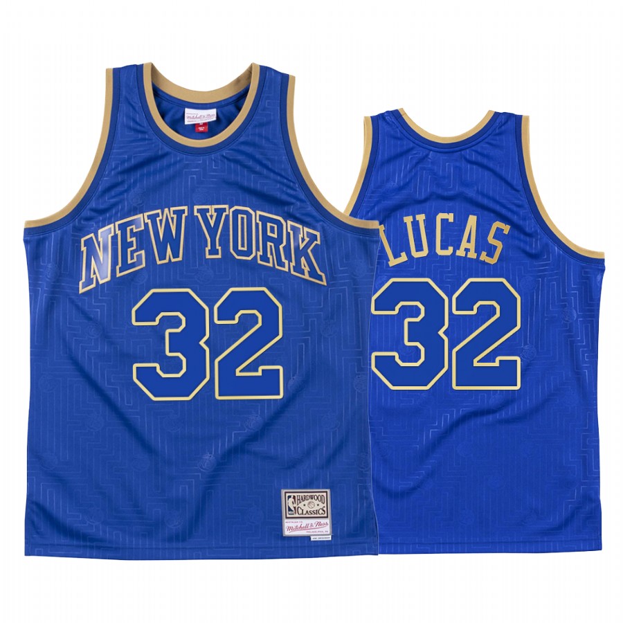 New York Knicks Jerry Lucas CNY Royal Throwback Jersey